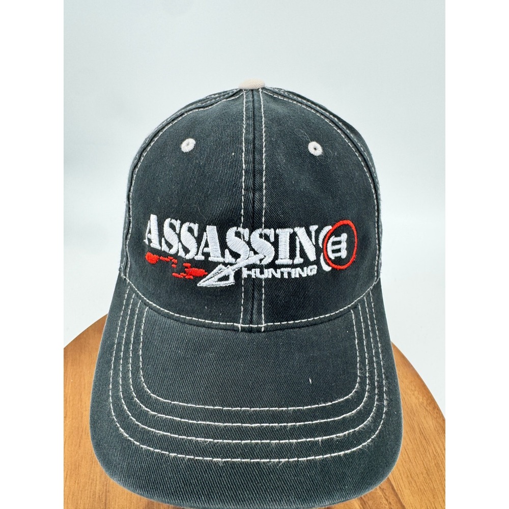 Assassins Hunting Black Flexfit Baseball Cap Men L XL Embroidered Logo